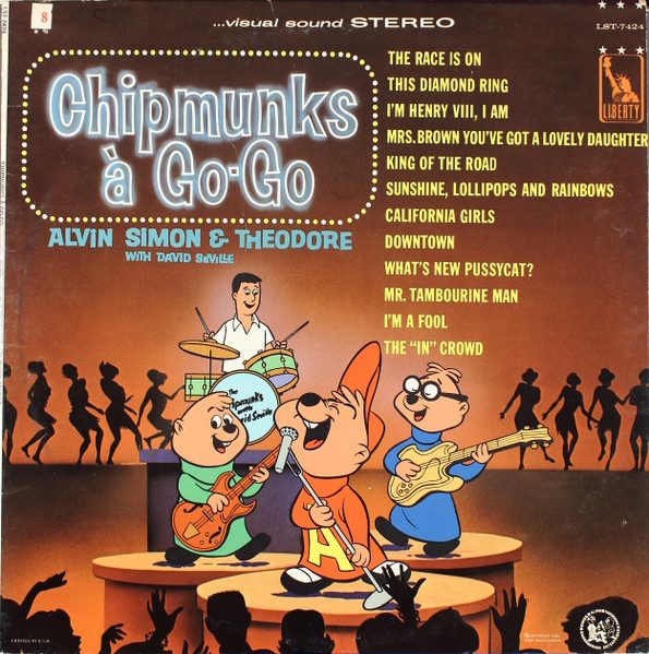 Alvin, Simon And Theodore – Chipmunks À Go-Go (original album cover)