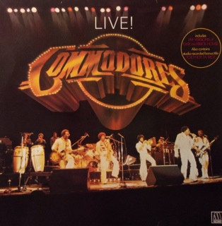 Commodores – Live! (original album cover)